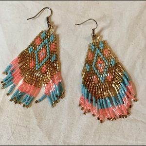 pair of earrings.